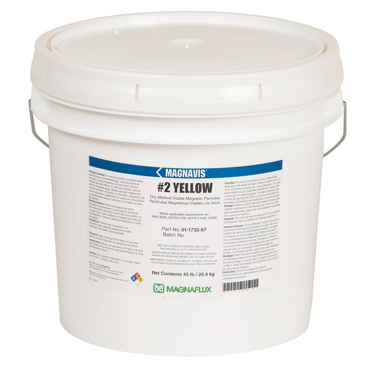 #2 Yellow Dry Method Non-Fluorescent Particles