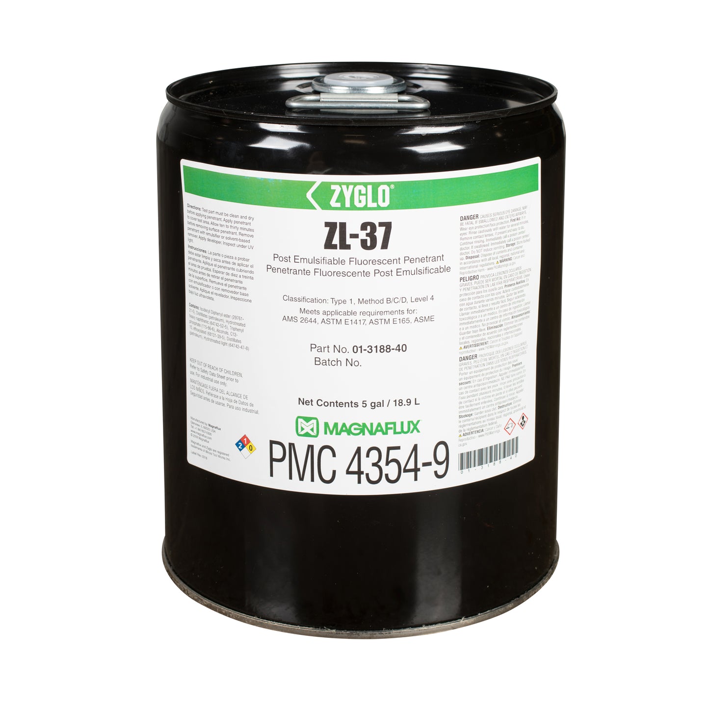 ZL-37 Post Emulsifiable Penetrants - Level 4